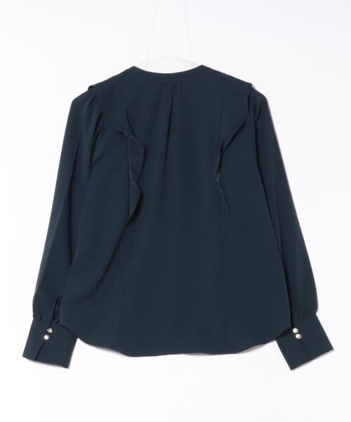 「Honeys」 「GLACIER」長袖ブラウス 3L ミント レディース_画像2