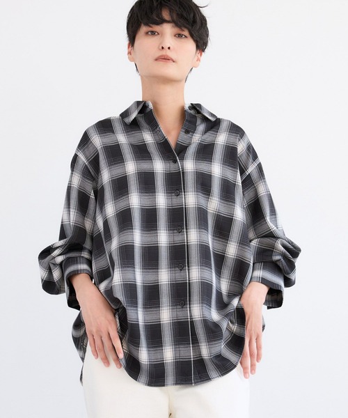 カーキ　シャツ　2way　カシュクール　ラグライア VIS（ビス） ブラウス シャツ 「2WAY」カシュクールシャツ「洗える