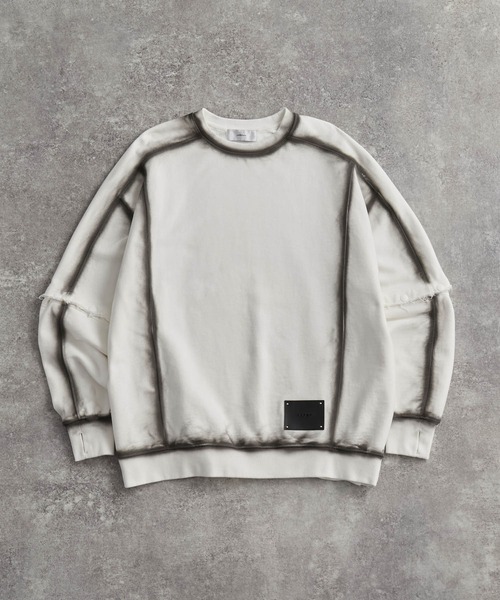 「ADRER」 スウェットカットソー S ネイビー メンズ_画像3