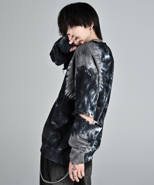 「ADRER」 スウェットカットソー S ネイビー メンズ_画像8