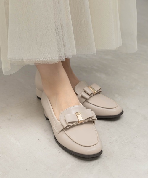 RANDA（ランダ） ローファー 晴雨兼用 クラシックリボンローファー