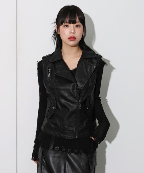 「FOLLOWIN」 長袖ニット FREE ベージュ レディース_画像5