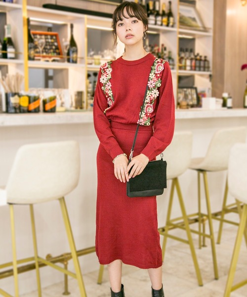 「MILLION CARATS」 ニットワンピース FREE ベージュ レディース_画像5