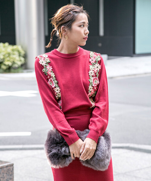 「MILLION CARATS」 ニットワンピース FREE ベージュ レディース_画像6