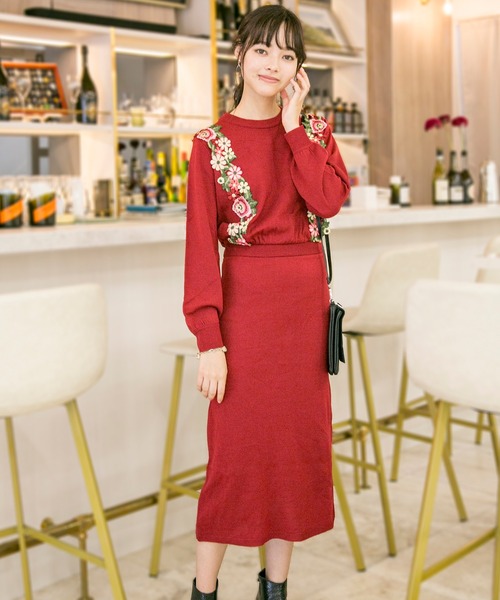 「MILLION CARATS」 ニットワンピース FREE ベージュ レディース_画像8