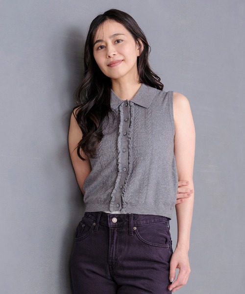 Levi's(リーバイス) ベスト ジレ スーパーソフト ミニ ラッフル Levi's(リーバイス) ベスト ジレ スーパーソフト ミニ ラッフル