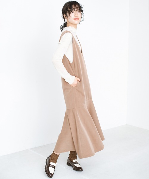 「haco!」 サロペットスカート MEDIUM ブラック レディース_画像2