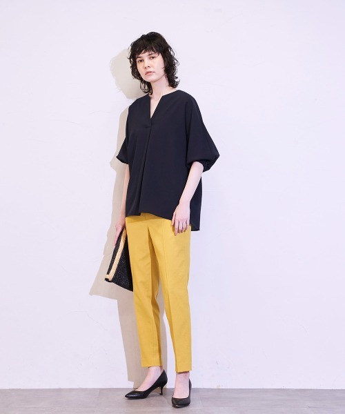 「la.f…」 スラックス 7号 ホワイト レディース_画像4