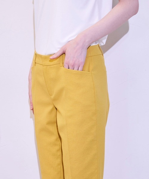 「la.f…」 スラックス 7号 ホワイト レディース_画像8