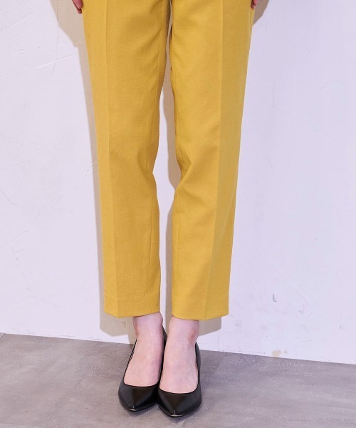 「la.f…」 スラックス 7号 ホワイト レディース_画像9