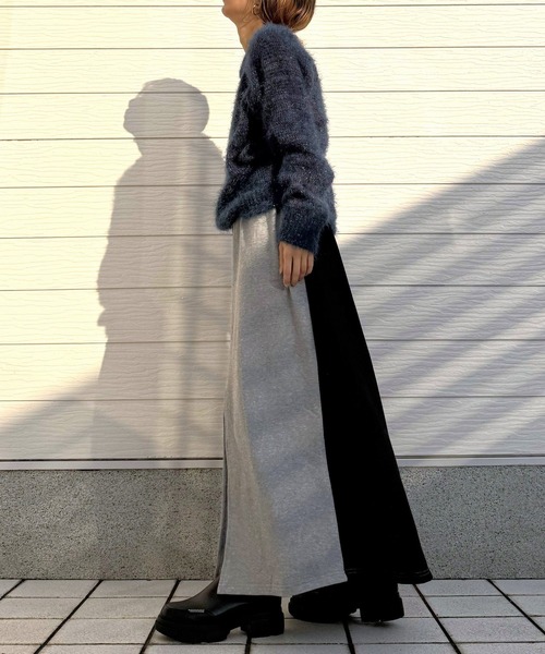 「Q」 ロングスカート MEDIUM アイボリー レディース_画像3