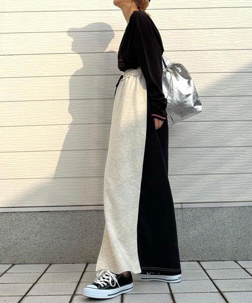 「Q」 ロングスカート MEDIUM アイボリー レディース_画像7