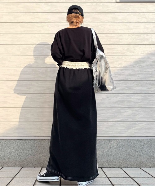 「Q」 ロングスカート MEDIUM アイボリー レディース_画像8