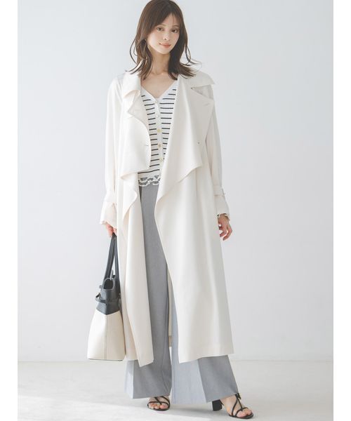 SNIDELトレンチコートアイボリー新品未使用 SNIDEL（スナイデル） トレンチコート コート Sustainableストール