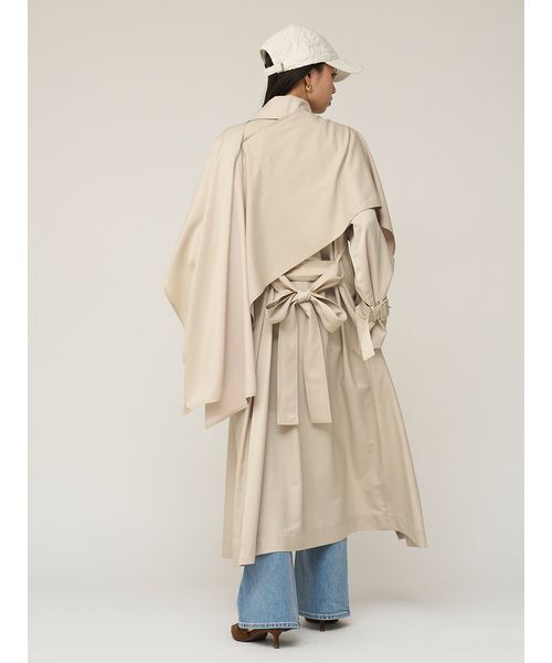 【美品・クリーニング済】スナイデル　トレンチ中綿コート　モカ SNIDEL（スナイデル） トレンチコート コート Sustainableストール