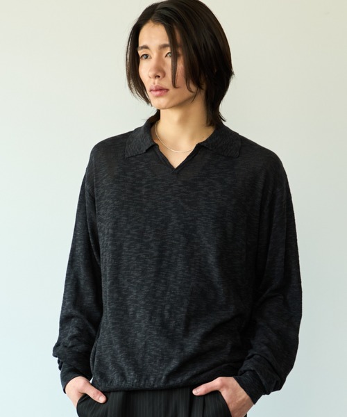 SINSS セーター ニット Slub skipper LS T-shirt / スラブスキッパー