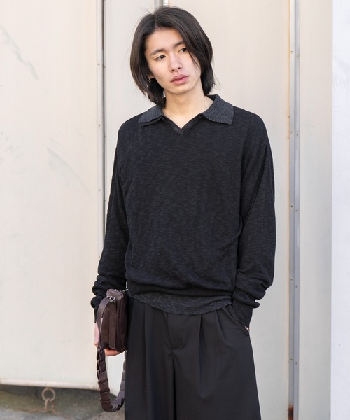 SINSS セーター ニット Slub skipper LS T-shirt / スラブスキッパー