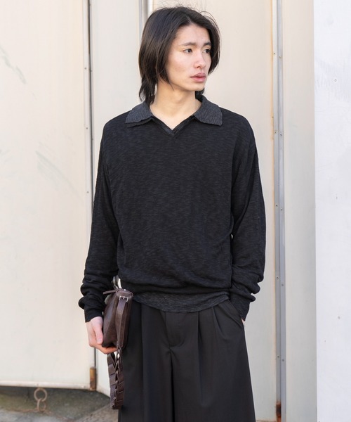 SINSS セーター ニット Slub skipper LS T-shirt / スラブスキッパー