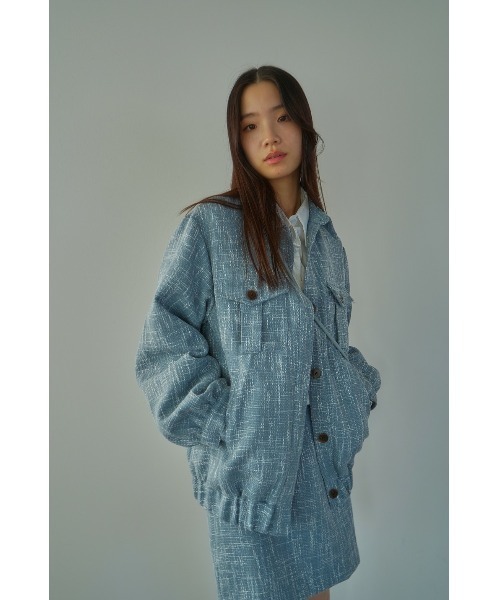 「DRWCYS」 ツイードジャケット FREE アイボリー レディース_画像3