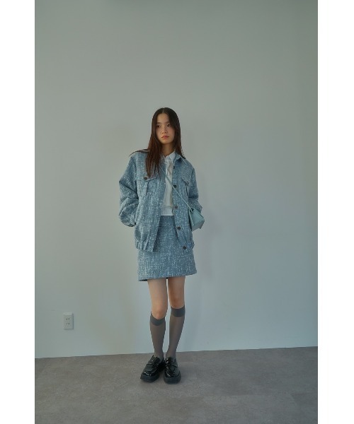 「DRWCYS」 ツイードジャケット FREE アイボリー レディース_画像7