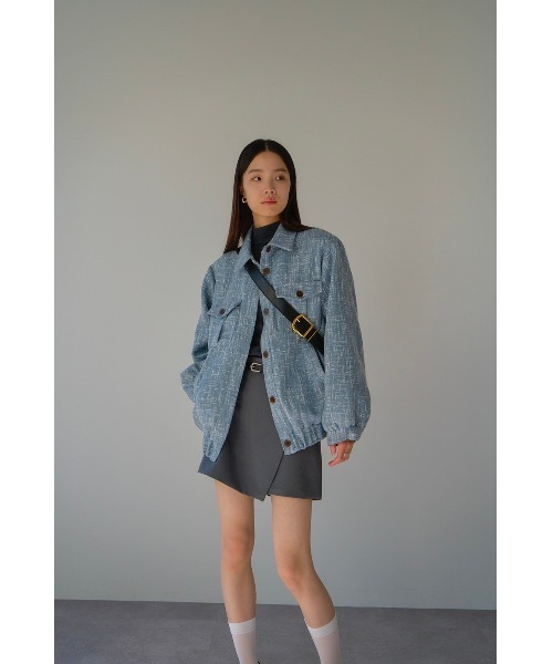 「DRWCYS」 ツイードジャケット FREE アイボリー レディース_画像9