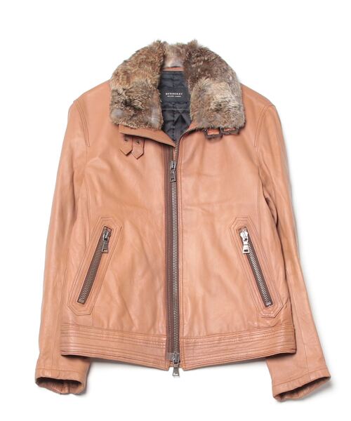 BURBERRY BLACK LABEL（バーバリーブラックレーベル） レザーブルゾン