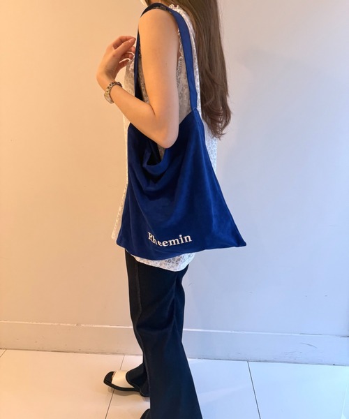ショルダーバッグ バッグ SUEDE LETTER BAG レディースの画像