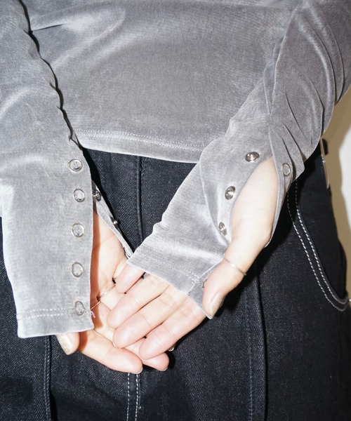 「musubore」 長袖カットソー FREE ベビーピンク レディース_画像9