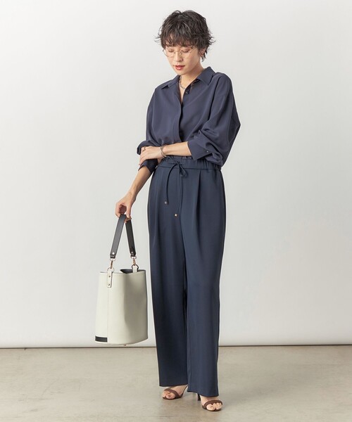 「NOLLEY'S Sophi」 長袖シャツ 38 ネイビー レディース_画像3