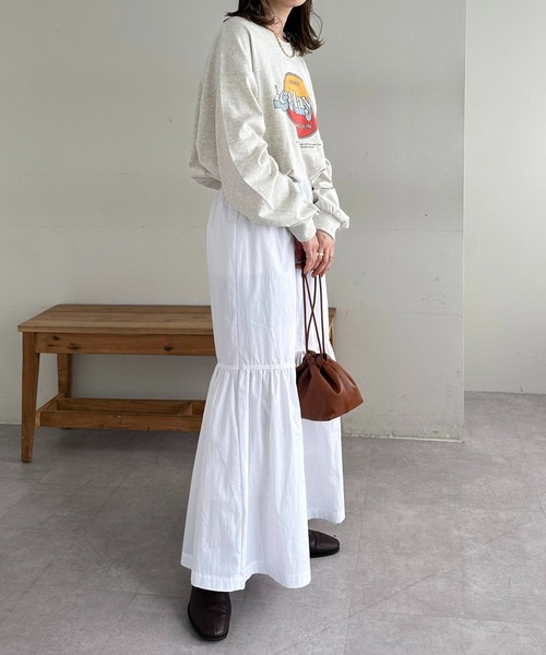 「DISCOAT」 長袖カットソー FREE チャコールグレー レディース_画像5