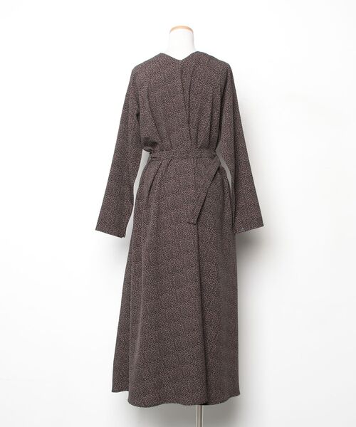 「loaf」 花柄長袖ワンピース ONE SIZE ブラウン レディース_画像2