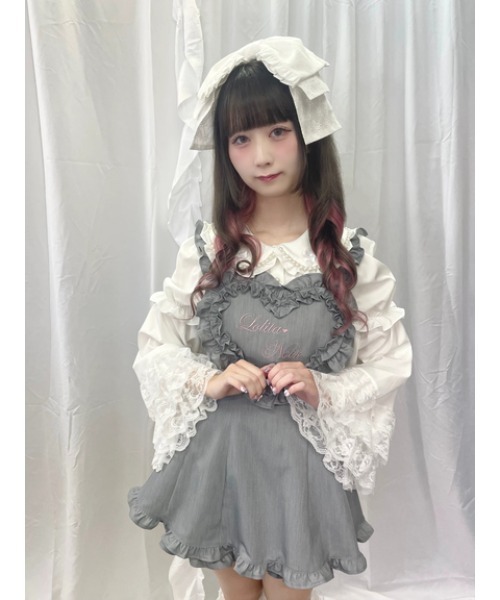 ヘアクリップ 大きなレースリボンのヘッドドレスの画像