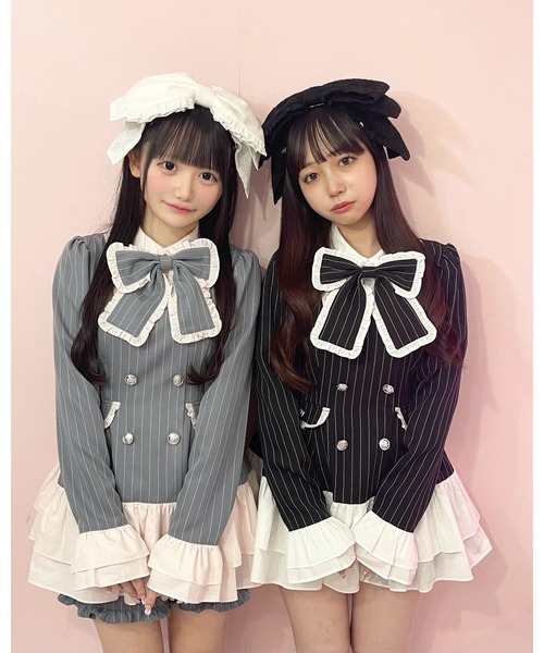 ヘアクリップ 大きなレースリボンのヘッドドレスの画像