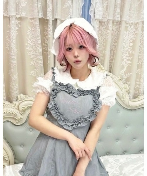 ヘアクリップ 大きなレースリボンのヘッドドレスの画像
