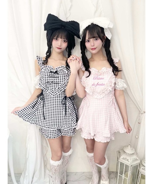 ヘアクリップ 大きなレースリボンのヘッドドレスの画像
