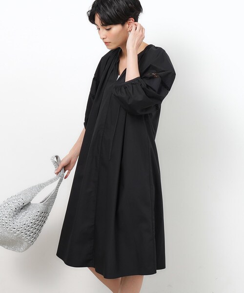 「OPAQUE.CLIP」 7分袖ワンピース 36 ホワイト レディース_画像2