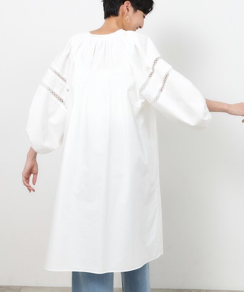 「OPAQUE.CLIP」 7分袖ワンピース 36 ホワイト レディース_画像7