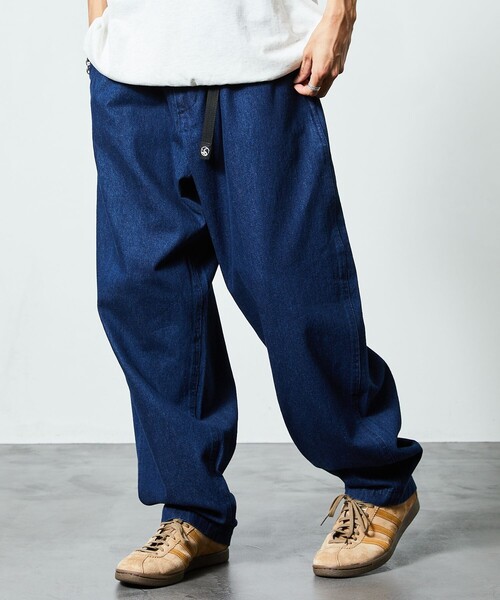 「FREAK'S STORE」 デニムパンツ LARGE ライトインディゴブルー メンズ_画像2