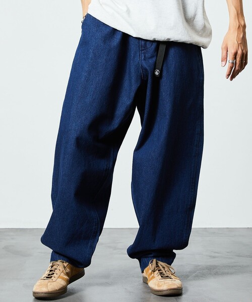 「FREAK'S STORE」 デニムパンツ LARGE ライトインディゴブルー メンズ_画像3