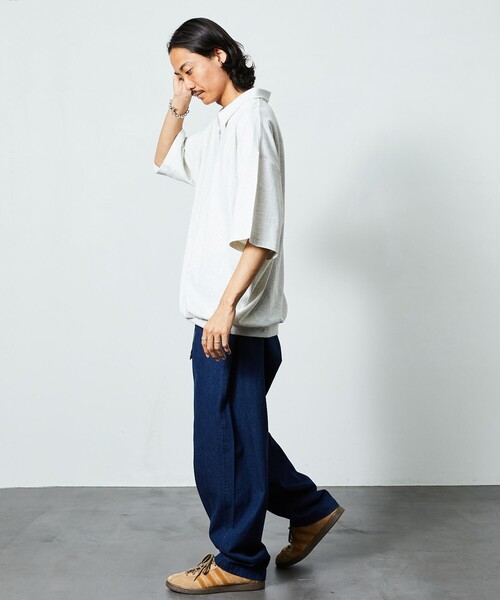 「FREAK'S STORE」 デニムパンツ LARGE ライトインディゴブルー メンズ_画像5