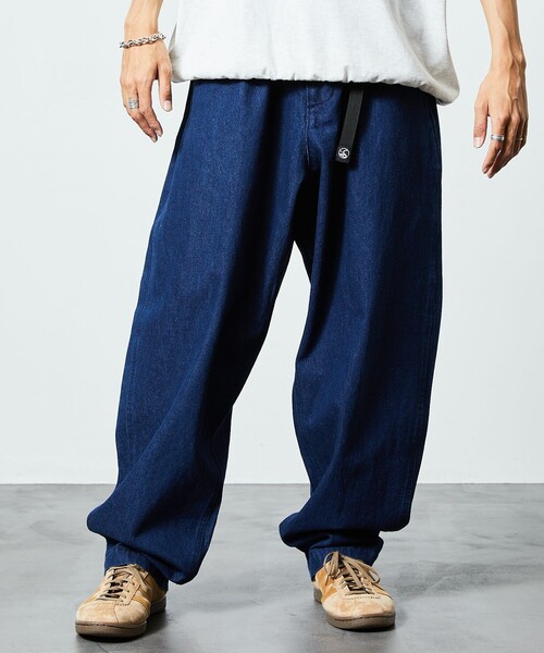 「FREAK'S STORE」 デニムパンツ LARGE ライトインディゴブルー メンズ_画像8