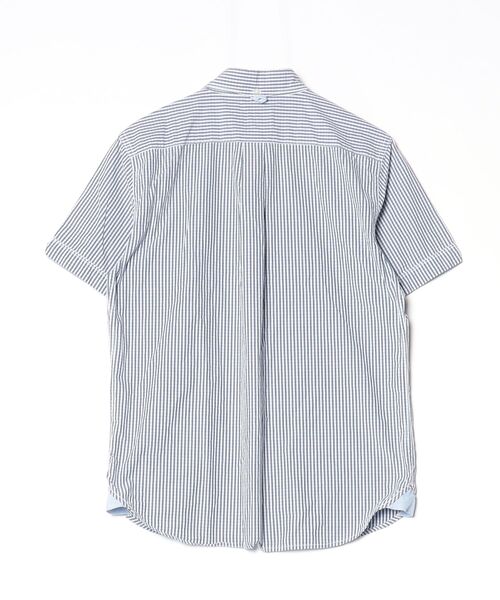 「arnold palmer timeless」 ストライプ柄半袖シャツ 3 ブルー メンズ_画像2
