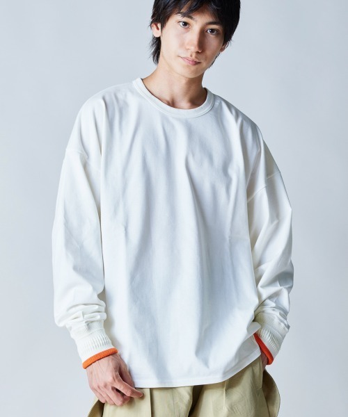 「rehacer」 長袖Tシャツ LARGE ホワイト メンズ_画像8
