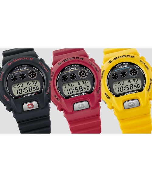 G-SHOCK 「G-SHOCK」 デジタル腕時計 FREE イエロー×ブラック メンズ