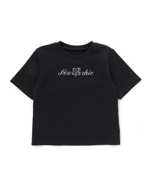 nexchic（ネクシック） tシャツ チェックビスチェ＋スパンテレコ半袖T