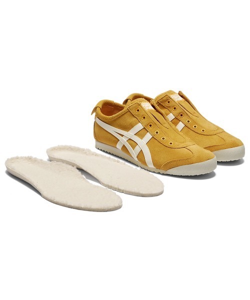 「Onitsuka Tiger」 ローカットスニーカー 22.5 イエロー系その他 レディースの画像