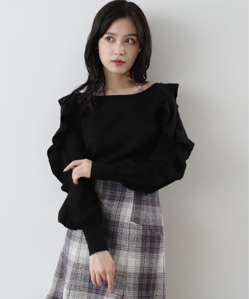 「JILL by JILL STUART」 長袖ニット FREE グリーン レディース_画像2