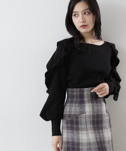 「JILL by JILL STUART」 長袖ニット FREE グリーン レディース_画像4