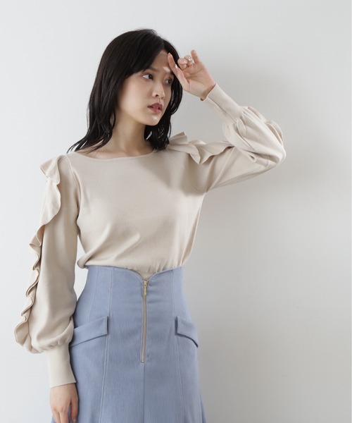 「JILL by JILL STUART」 長袖ニット FREE グリーン レディース_画像6