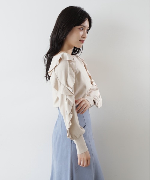 「JILL by JILL STUART」 長袖ニット FREE グリーン レディース_画像7